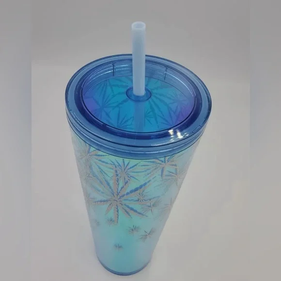 STARBUCKS LIMITED EDITION CUP BLUE WITH SNOW FLAKES NEW - Picture 4 of 6